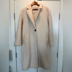 Zara Cream Coat for Women